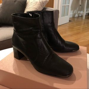 Leather Prada Ankle Boots - GREAT Condition!